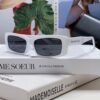 Balenciaga 2025 New Arrival European and American Fashion Statement Square Sunglasses, Instagram-Trending Rectangular Sun Glasses with Wide Lettering, Avant-Garde Unisex Eyewear