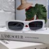 Balenciaga 2025 New Arrival European and American Fashion Statement Square Sunglasses, Instagram-Trending Rectangular Sun Glasses with Wide Lettering, Avant-Garde Unisex Eyewear