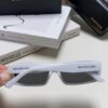 Balenciaga 2025 New Arrival European and American Fashion Statement Square Sunglasses, Instagram-Trending Rectangular Sun Glasses with Wide Lettering, Avant-Garde Unisex Eyewear