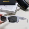 Balenciaga 2025 New Arrival European and American Fashion Statement Square Sunglasses, Instagram-Trending Rectangular Sun Glasses with Wide Lettering, Avant-Garde Unisex Eyewear