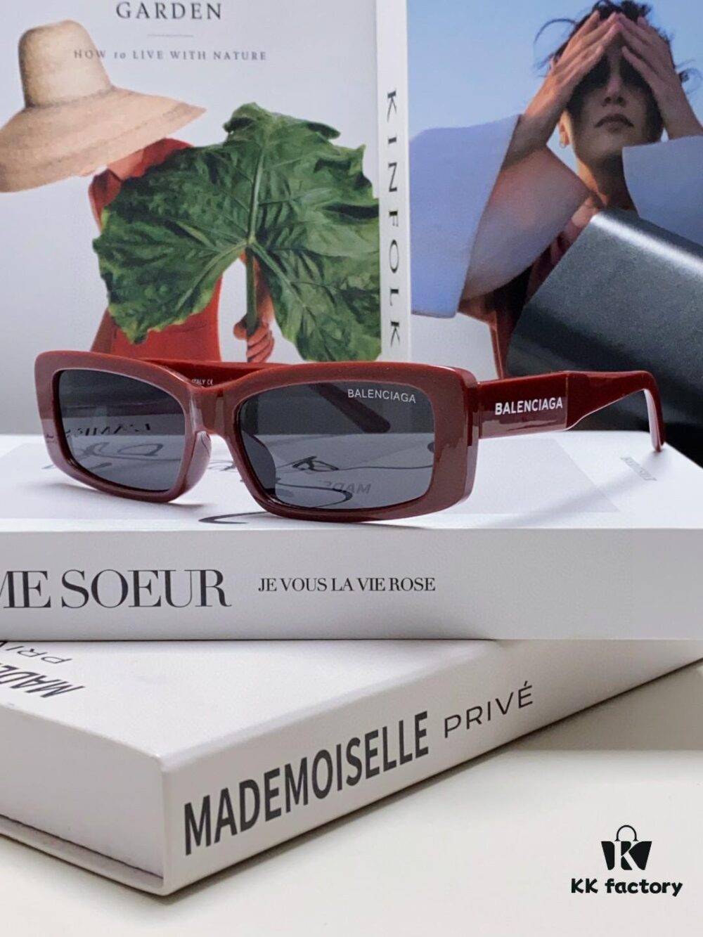 Balenciaga 2025 New Arrivals European and American Trendy Personalized Square Sunglasses Instagram Influencer Stylish Rectangular Sun Glasses with Wide Logo