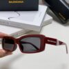 Balenciaga 2025 New Arrivals European and American Trendy Personalized Square Sunglasses Instagram Influencer Stylish Rectangular Sun Glasses with Wide Logo