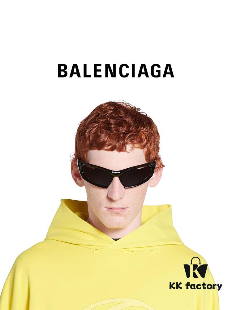 BALENCIAGA Dynamorectangle Fashion Sunglasses 2024 New Arrival Elegant and Avant-Garde Unisex Stylish Retro Comfortable UV Protection Sunglasses BB0318S