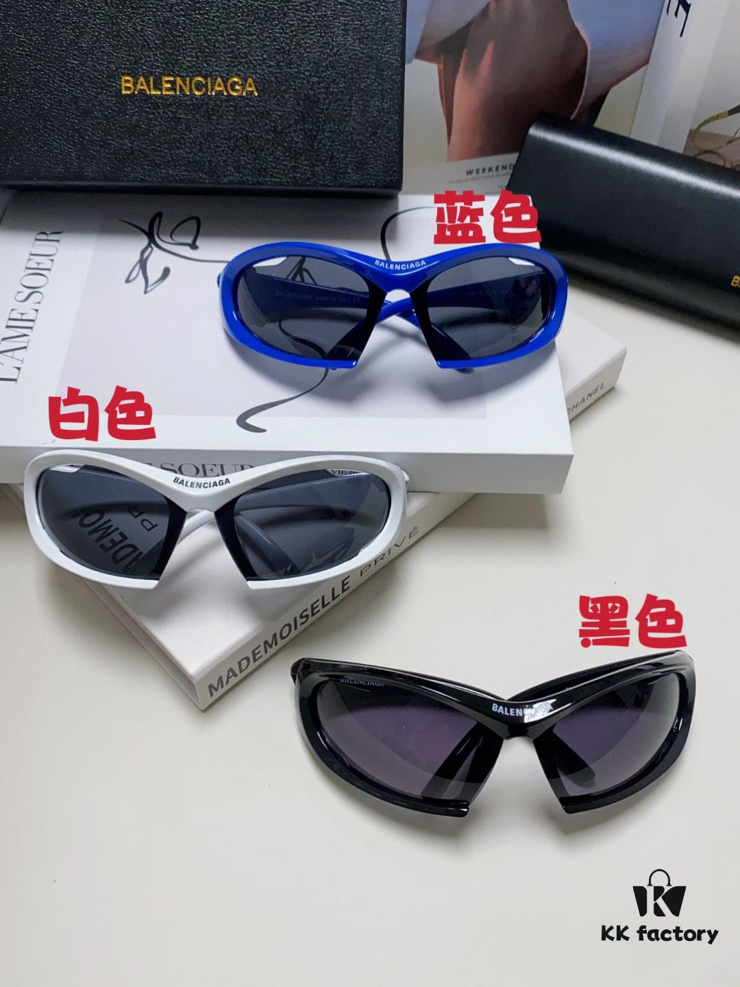 BALENCIAGA Dynamorectangle Fashion Sunglasses 2024 New Arrival Elegant and Avant-Garde Unisex Stylish Retro Comfortable UV Protection Sunglasses BB0318S