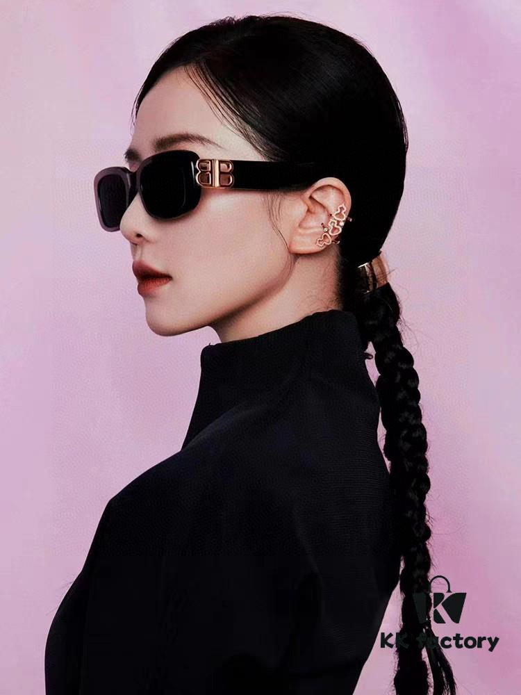 Balenciaga 2024 New Arrival Women's Sunglasses Fashion Classic BB Narrow Frame Sun Glasses BB0310SK