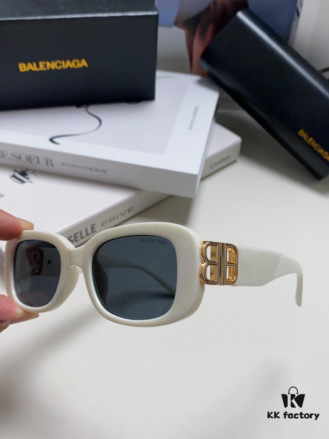 Balenciaga 2024 New Arrival Women's Fashion Classic BB Narrow Frame Sunglasses BB0310SK