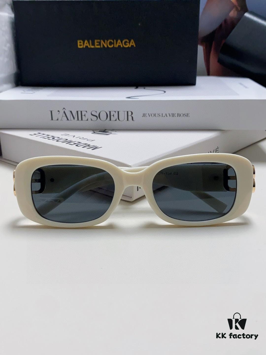 Balenciaga 2024 New Arrival Women's Fashion Classic BB Narrow Frame Sunglasses BB0310SK