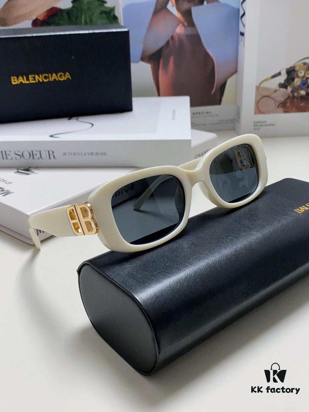 Balenciaga 2024 New Arrival Women's Fashion Classic BB Narrow Frame Sunglasses BB0310SK