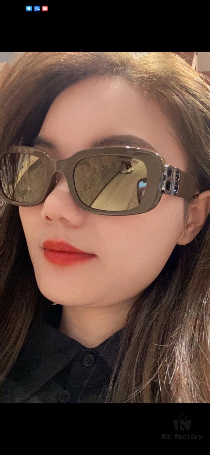 Balenciaga 2024 New Arrival Sunglasses for Women, Trendy Classic BB Narrow-Frame Sunglasses BB0310SK