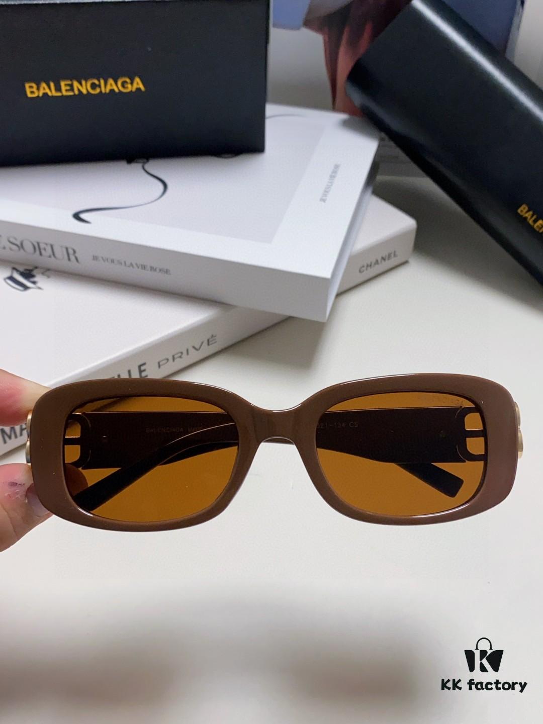 Balenciaga 2024 New Arrival Sunglasses for Women, Trendy Classic BB Narrow-Frame Sunglasses BB0310SK