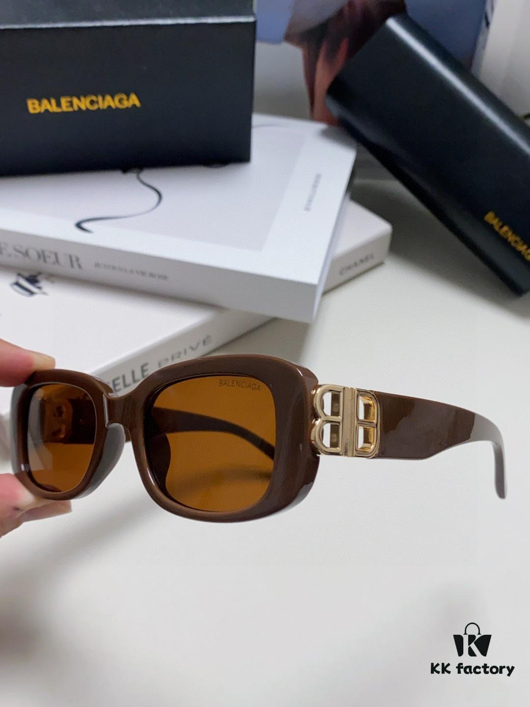Balenciaga 2024 New Arrival Sunglasses for Women, Trendy Classic BB Narrow-Frame Sunglasses BB0310SK