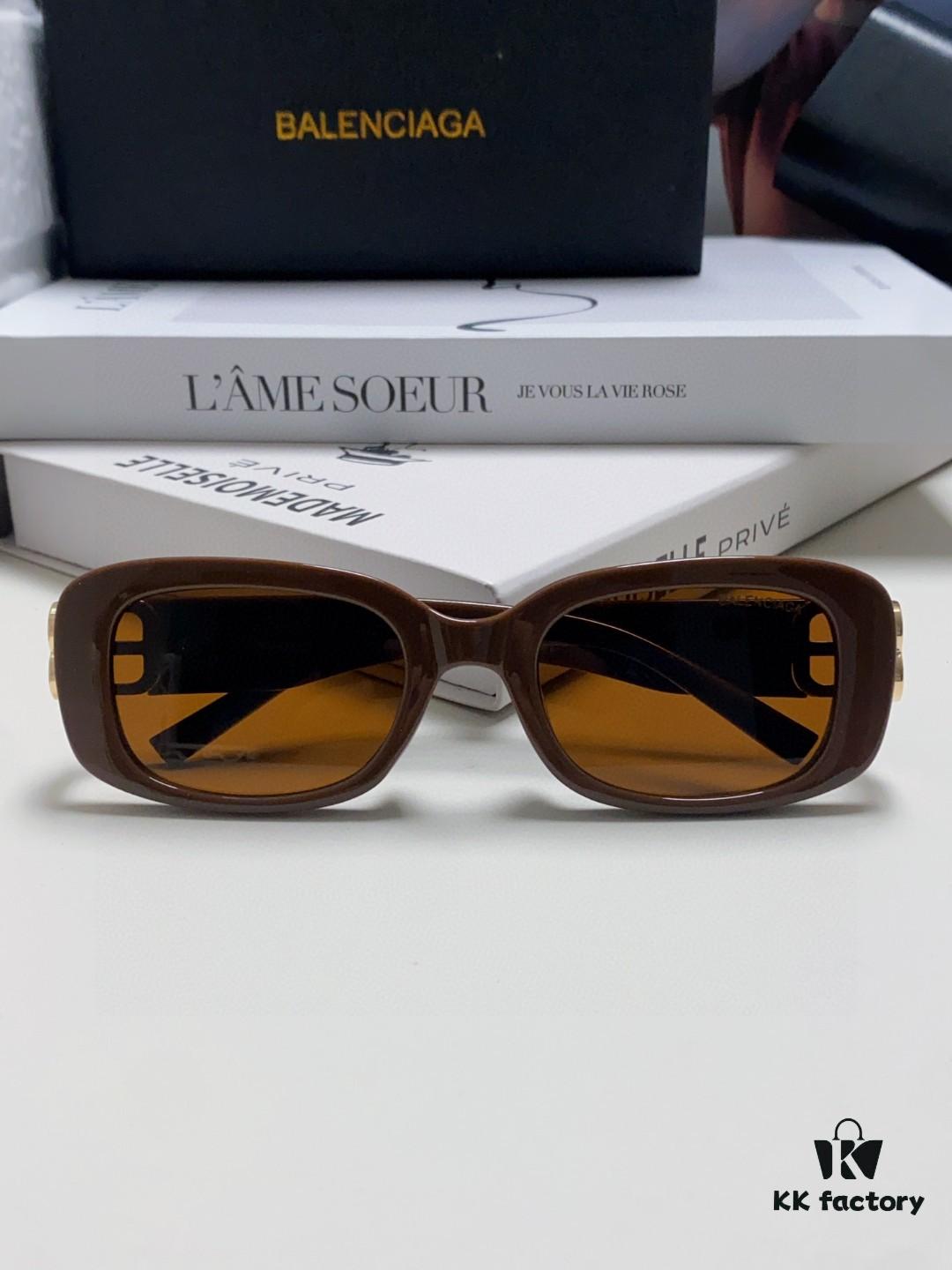 Balenciaga 2024 New Arrival Sunglasses for Women, Trendy Classic BB Narrow-Frame Sunglasses BB0310SK