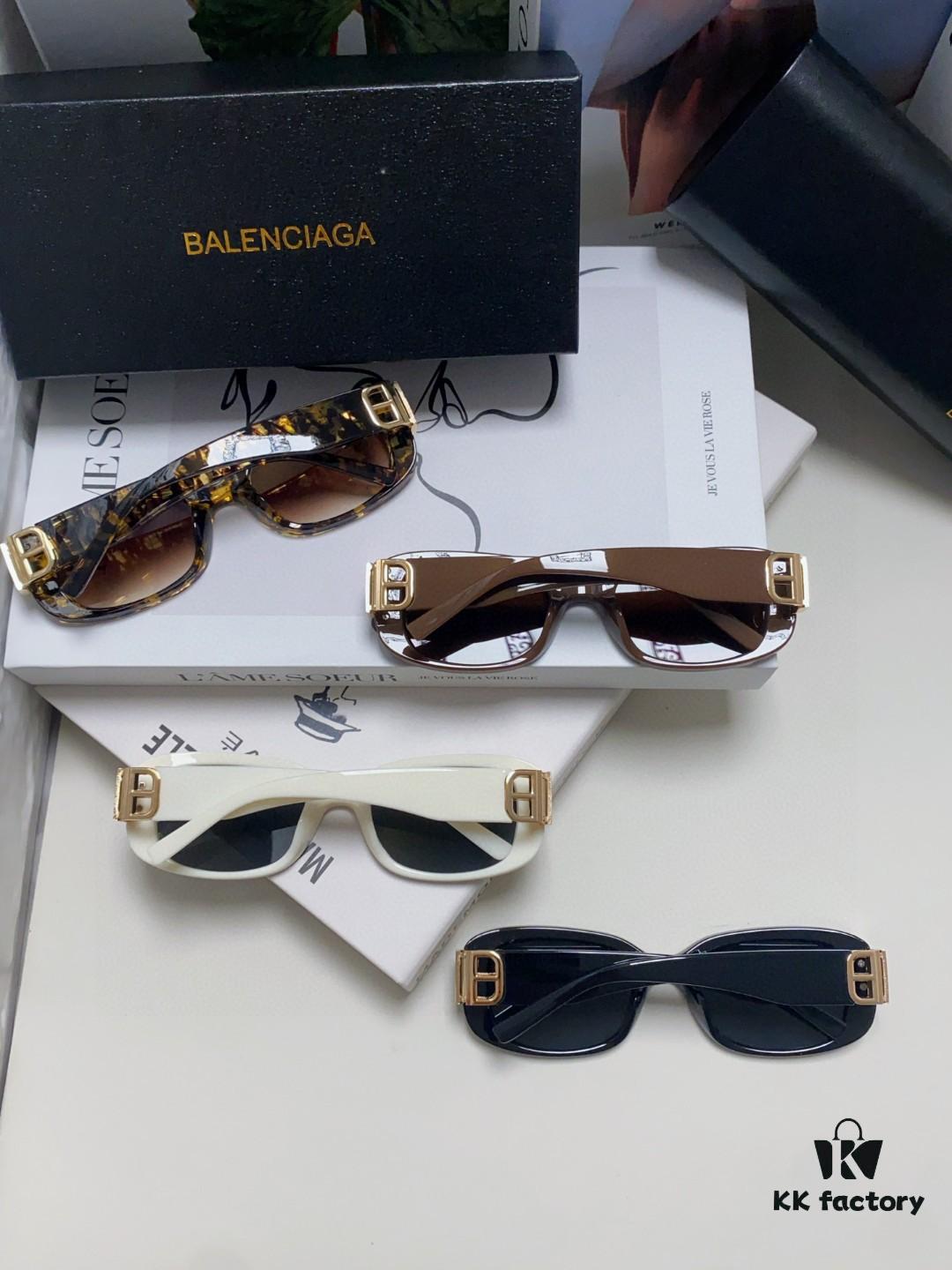 Balenciaga 2024 New Arrival Sunglasses for Women, Trendy Classic BB Narrow-Frame Sunglasses BB0310SK