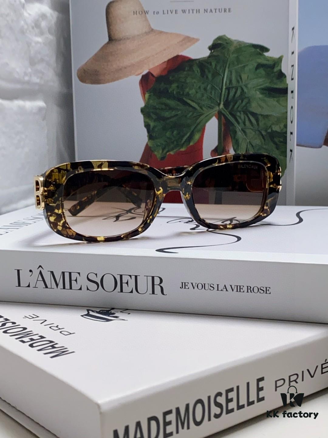 Balenciaga 2024 New Arrival Women's Fashion Classic BB Narrow-Frame Sunglasses BB0310SK Eyewear