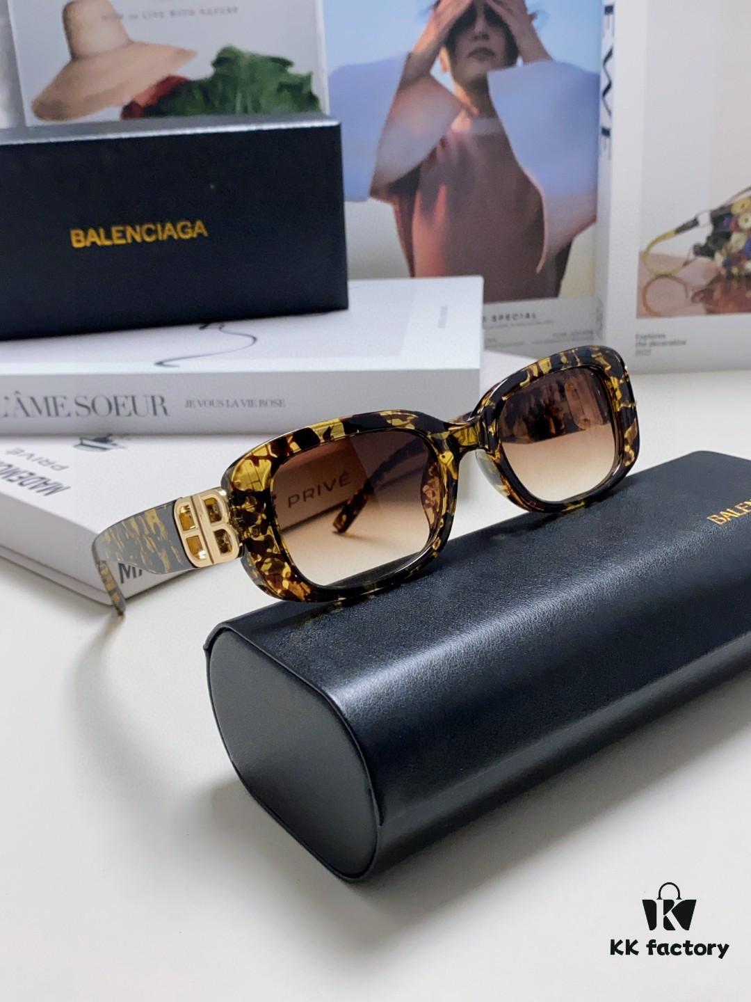 Balenciaga 2024 New Arrival Women's Fashion Classic BB Narrow-Frame Sunglasses BB0310SK Eyewear