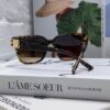 BALENCIAGA Square Retro Sunglasses with Gold BB Logo and Folding Hinge
