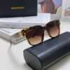 BALENCIAGA Square Retro Sunglasses with Gold BB Logo and Folding Hinge