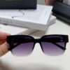 BALENCIAGA Square Retro Sunglasses with Gold BB Logo and Folding Hinge