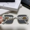 BALENCIAGA Paris Fashion Street Snap Polarized Sunglasses for Women Clover Square Sunglasses Large Frame Slimming UV Protection Trendy Summer Hot Selling Eyewear