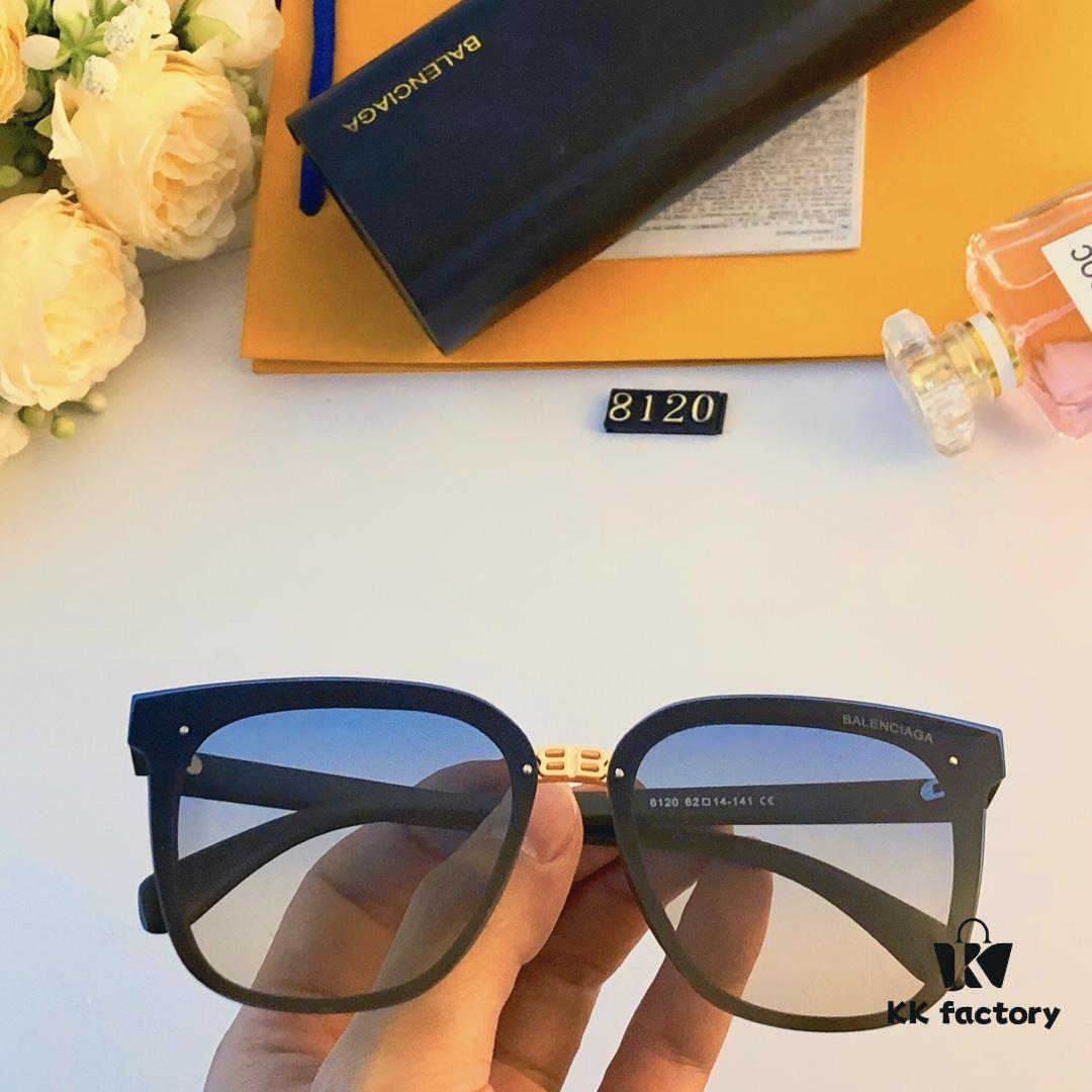 BalenCiaga Women's Sunglasses UV Protection Frameless Round Sunglasses Fashionable Vintage Style Chic for Oval Face Slimming Instagram Trendy Streetwear Statement Eyewear