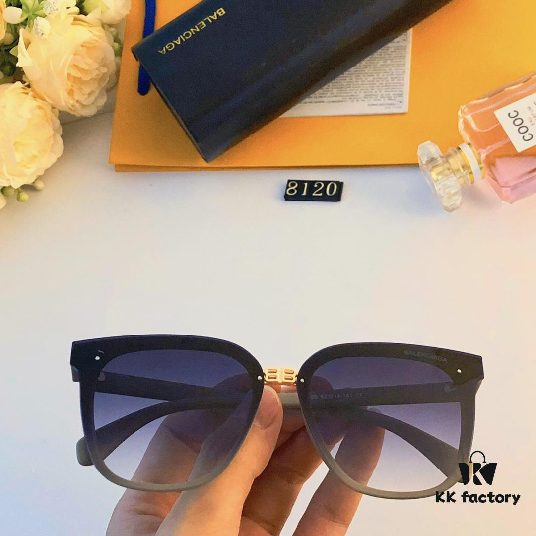 BalenCiaga Women's Sunglasses UV Protection Frameless Round Sunglasses Fashionable Vintage Style Chic for Oval Face Slimming Instagram Trendy Streetwear Statement Eyewear