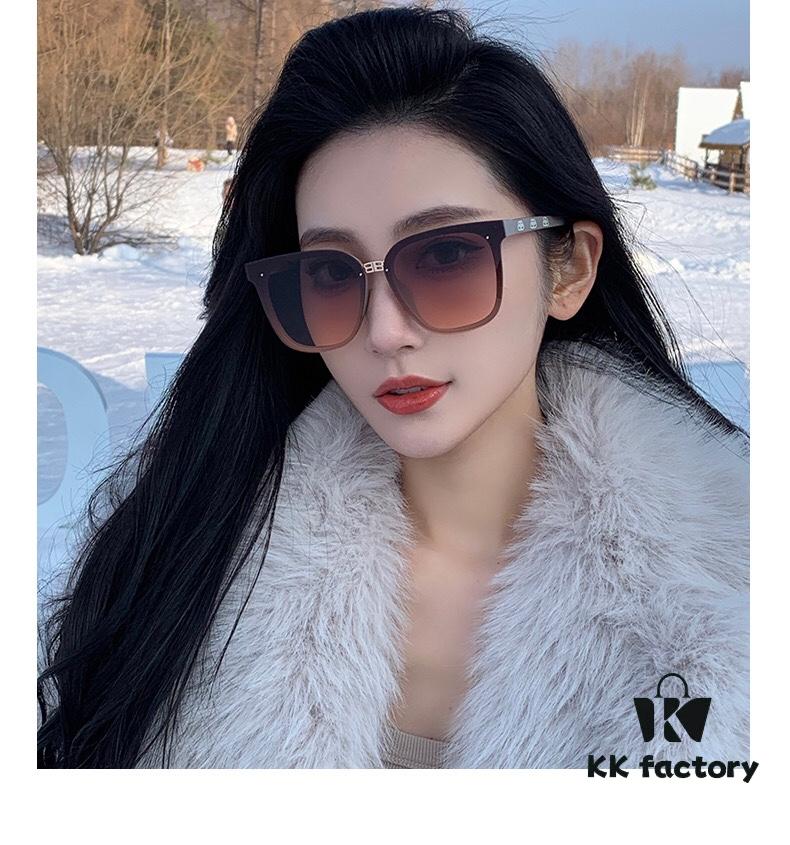 BalenCiaga Women's Sunglasses UV Protection Frameless Round Sunglasses Fashionable Vintage Style Chic for Oval Face Slimming Instagram Trendy Streetwear Statement Eyewear
