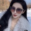 Balenciaga Sunglasses for Women, Stylish UV-Protective Frameless Round Sunglasses, Slimming and Trendy, Perfect for Instagram and Street Photography