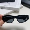 Balenciaga Black Sunglasses Double B Streetwear Style Women's Summer Sun Glasses Ins 2024 New Arrival Hip-Hop Retro Fashion High-End UV Protection Eyewear