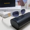 Balenciaga Black Sunglasses Double B Streetwear Style Women's Summer Sun Glasses Ins 2024 New Hip-Hop Retro Fashion High-End UV Protection Sunglasses