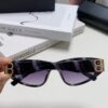 Balenciaga Black Sunglasses Double B Streetwear Women's Summer Sunglasses Ins 2024 New Hip-Hop Retro Fashion High-End UV Protection Eyewear
