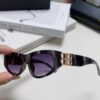 Balenciaga Black Sunglasses Double B Streetwear Women's Summer Sunglasses Ins 2024 New Hip-Hop Retro Fashion High-End UV Protection Eyewear