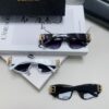 Balenciaga Black Sunglasses Double B Streetwear Women's Summer Sunglasses Ins 2024 New Hip-Hop Retro Fashion High-End UV Protection Eyewear