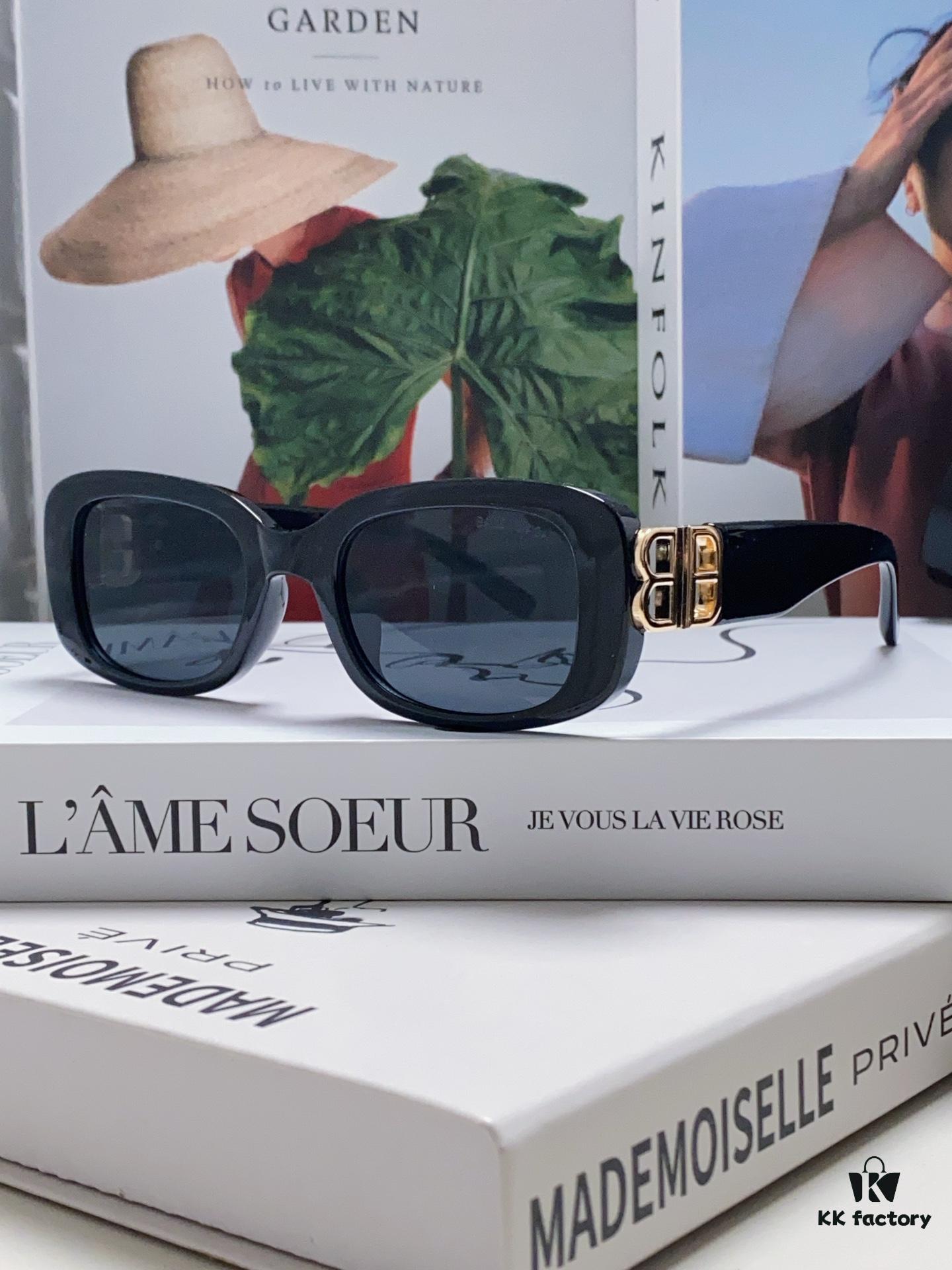 Balenciaga 2024 New Arrival Women's Fashion Classic BB Narrow-Frame Sunglasses BB0310SK