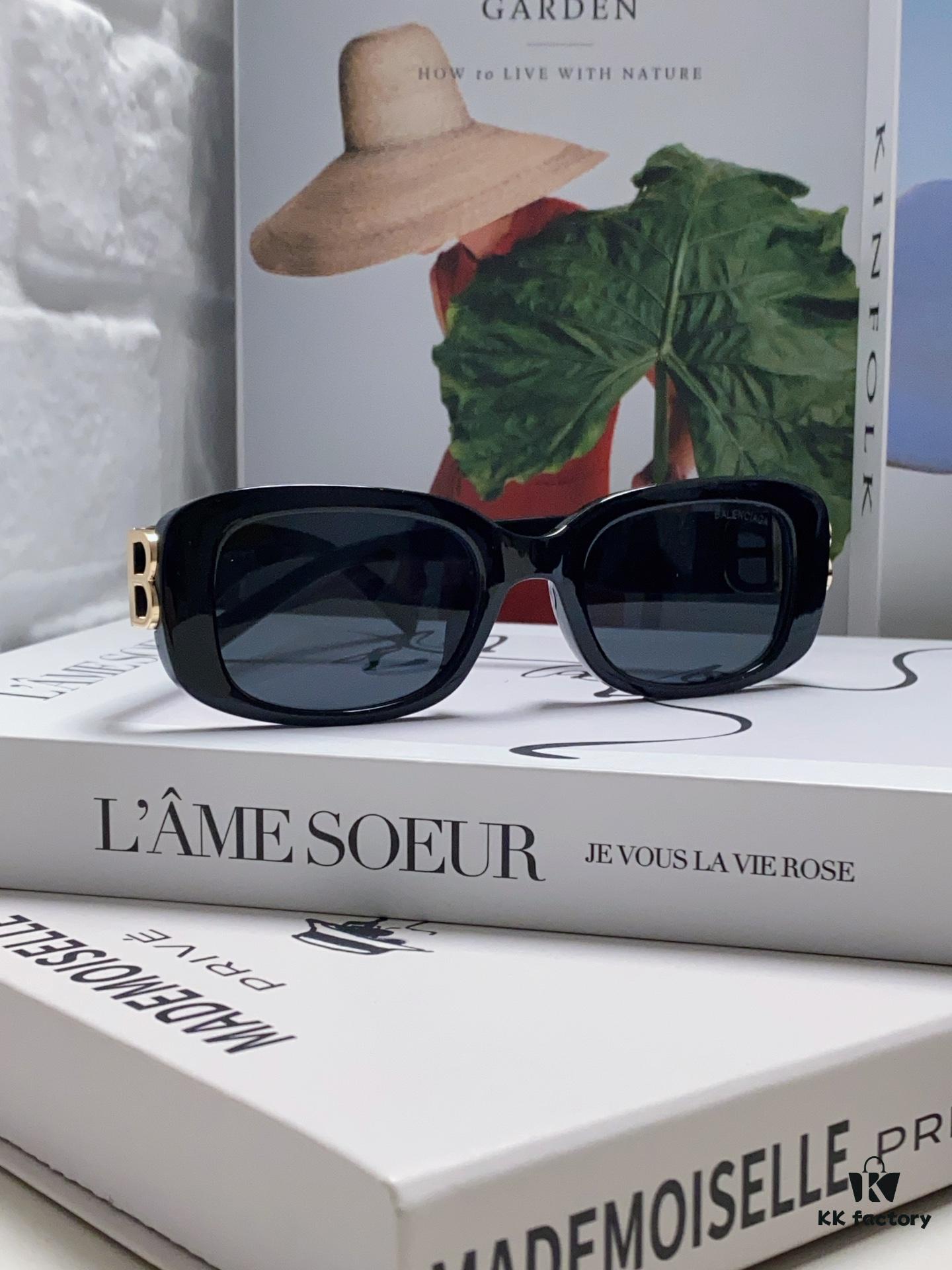 Balenciaga 2024 New Arrival Women's Fashion Classic BB Narrow-Frame Sunglasses BB0310SK