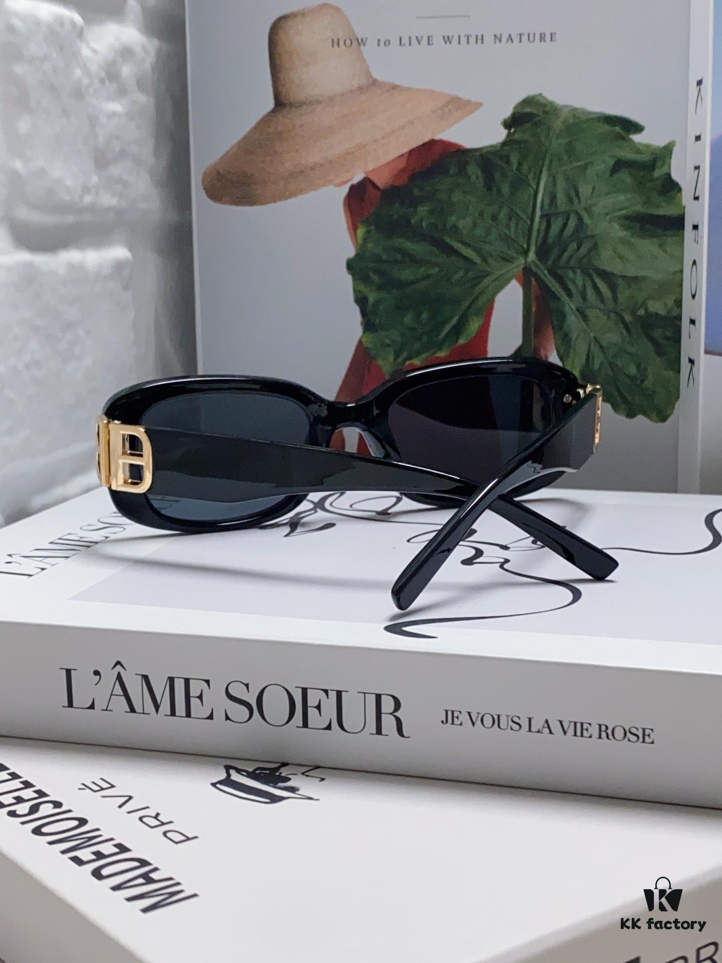 Balenciaga 2024 New Arrival Women's Fashion Classic BB Narrow-Frame Sunglasses BB0310SK