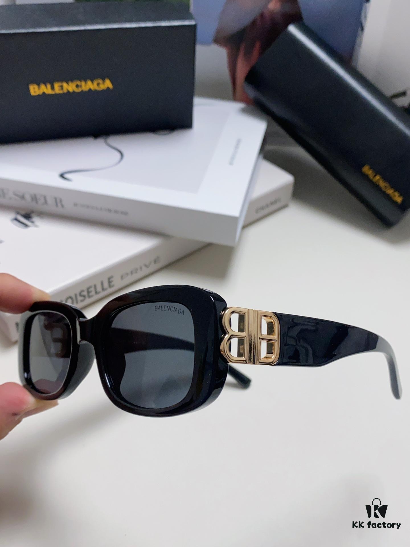 Balenciaga 2024 New Arrival Women's Fashion Classic BB Narrow-Frame Sunglasses BB0310SK