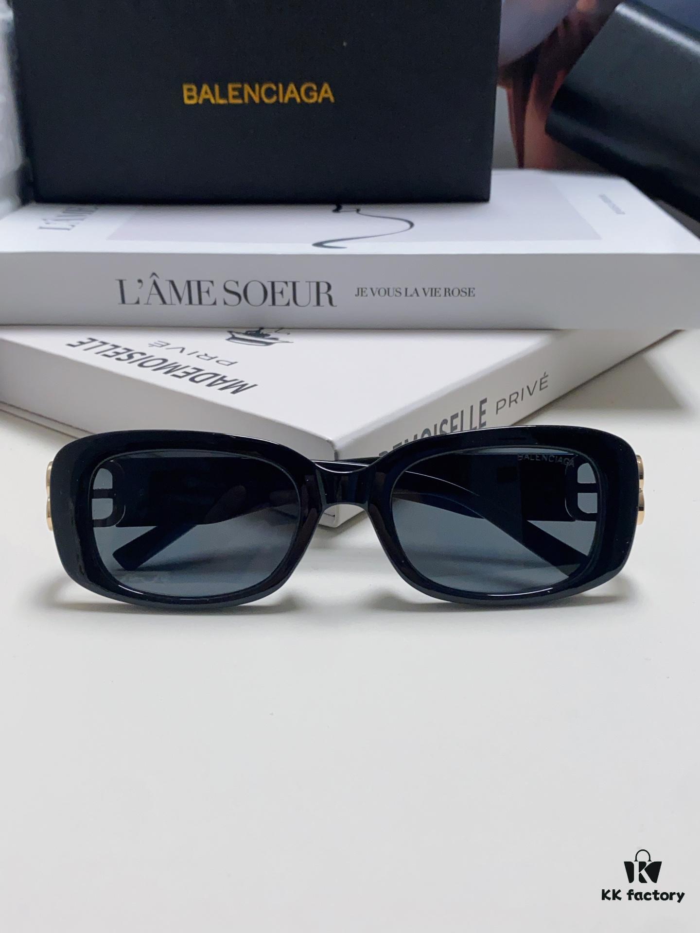 Balenciaga 2024 New Arrival Women's Fashion Classic BB Narrow-Frame Sunglasses BB0310SK