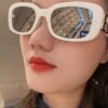 Balenciaga 2024 New Arrival Women's Fashion Classic BB Narrow-Frame Sunglasses BB0310SK Eyewear