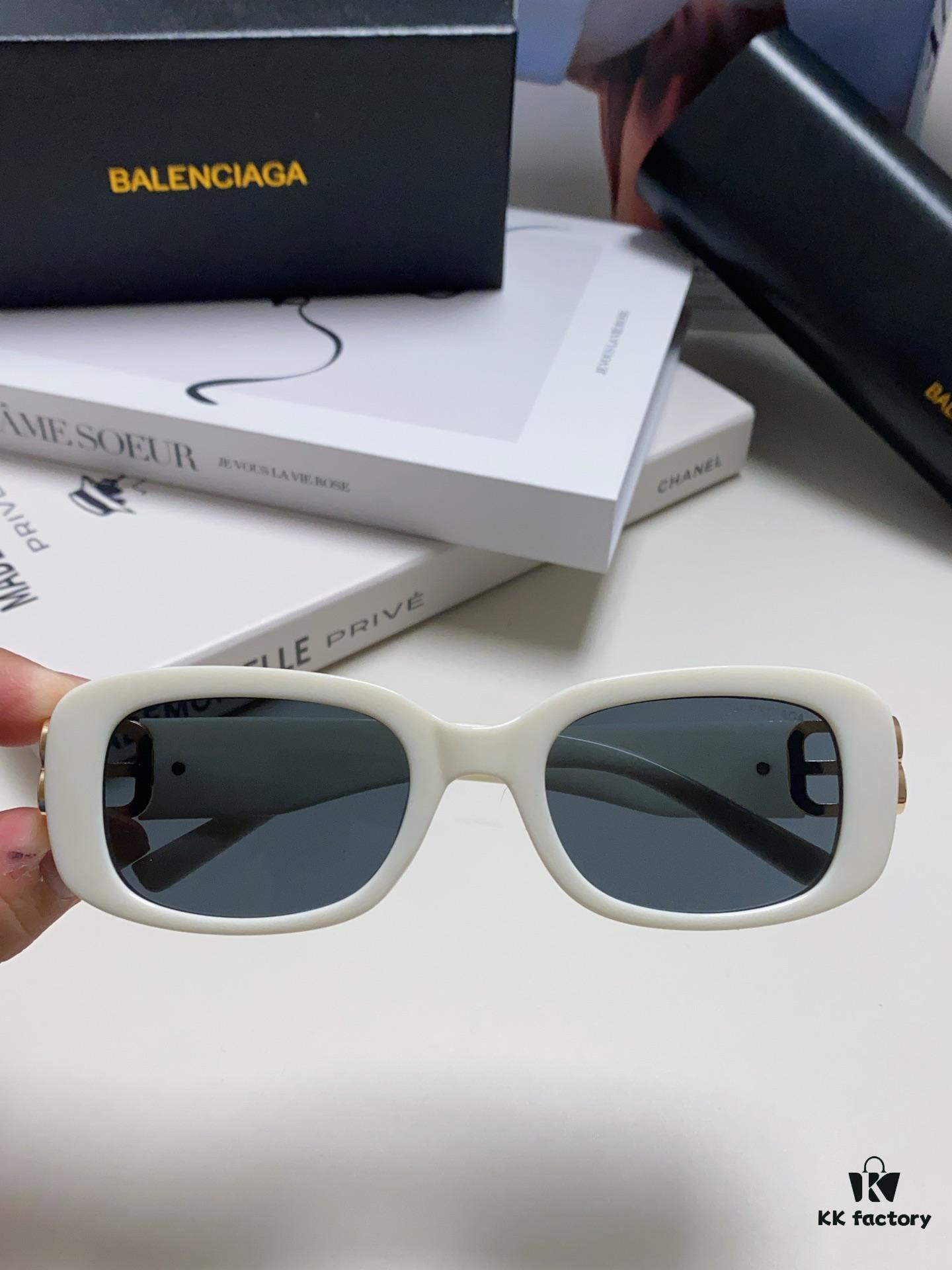 Balenciaga 2024 New Arrival Women's Fashion Classic BB Narrow-Frame Sunglasses BB0310SK Eyewear