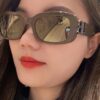 Balenciaga 2024 New Arrival Women's Fashion Classic BB Narrow-Frame Sunglasses BB0310SK Eyewear
