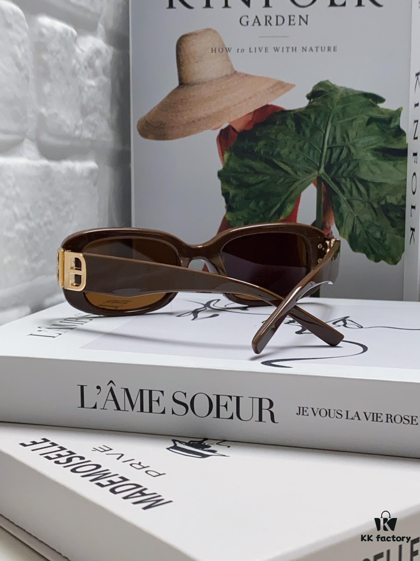 Balenciaga 2024 New Arrival Women's Fashion Classic BB Narrow-Frame Sunglasses BB0310SK Eyewear