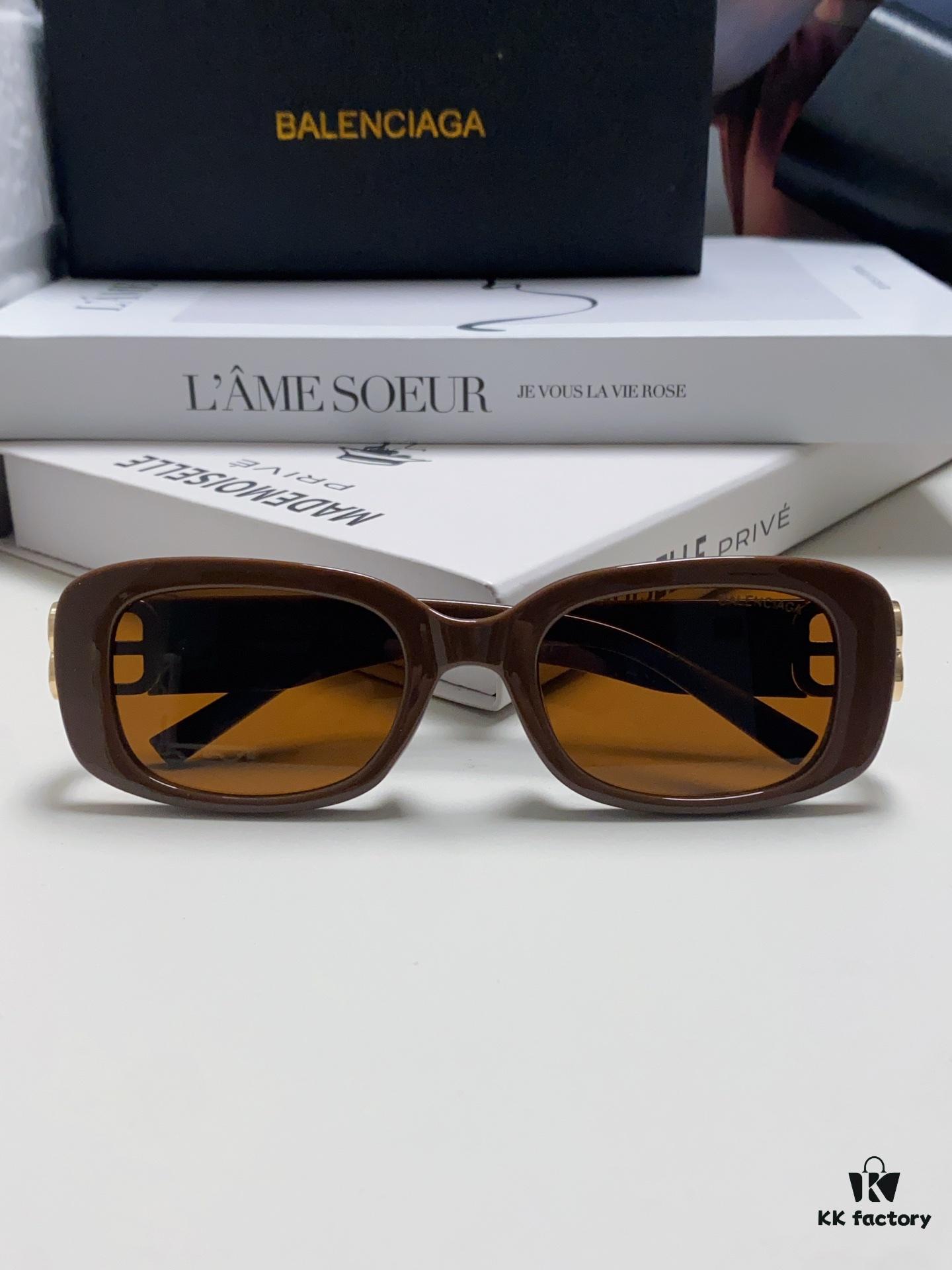 Balenciaga 2024 New Arrival Women's Fashion Classic BB Narrow-Frame Sunglasses BB0310SK Eyewear