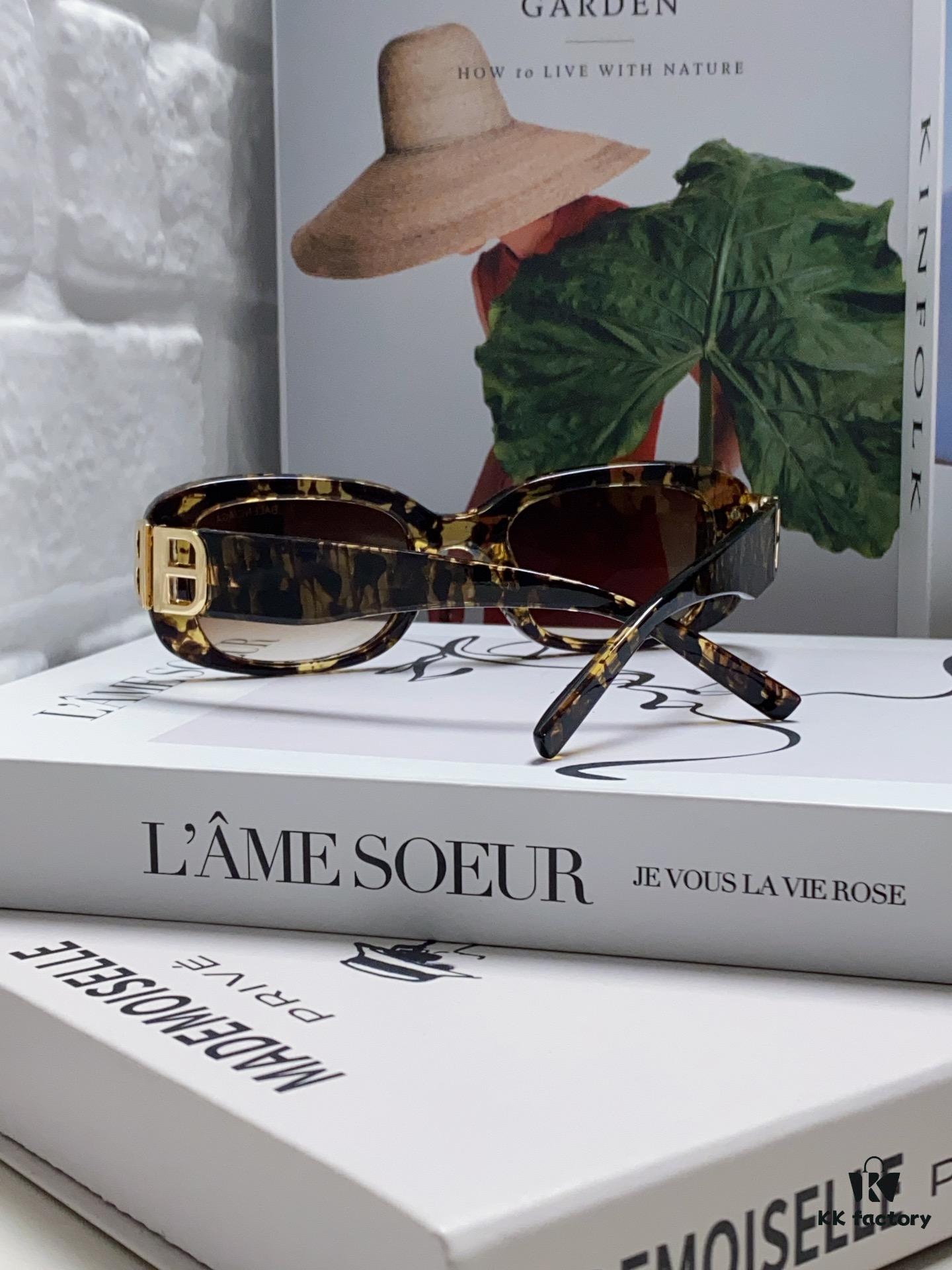 Balenciaga 2024 New Arrival Women's Fashion Classic BB Narrow Frame Sunglasses BB0310SK Eyewear