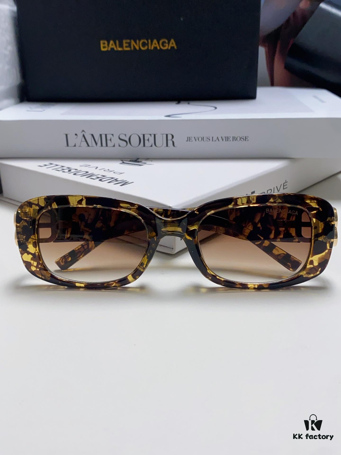 Balenciaga 2024 New Arrival Women's Fashion Classic BB Narrow Frame Sunglasses BB0310SK Eyewear