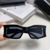 Balenciaga Black Square Frame BB Logo Sunglasses for Women, Stylish and Slimming UV-Protective Sun Glasses, Trendy Must-Have Fashion Accessory