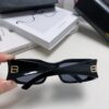 Balenciaga Black Square Frame BB Logo Sunglasses for Women, Stylish and Slimming UV-Protective Sun Glasses, Trendy Must-Have Fashion Accessory