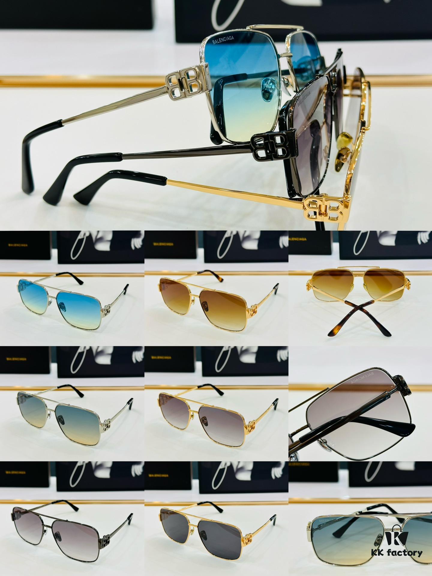 BALENCIAGA Balenciaga Latest Unique Design That You'll Fall in Love With at First Sight BB04001 Size: 61□14-143 XL Premium Quality Eyeglasses Sunglasses