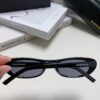 Balenciaga Retro Small Oval Sunglasses for Men, Minimalist Fashionable Unisex Eyewear, Trendy Narrow Frame Sun Glasses That Flatter the Face