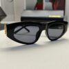 Balenciaga Black Sunglasses Double B Streetwear Women's Summer Sun Glasses Ins 2024 New Hip-Hop Retro Fashion High-End UV Protection Sunglasses