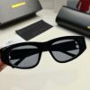 Balenciaga Black Sunglasses Double B Streetwear Women's Summer Sun Glasses Ins 2024 New Hip-Hop Retro Fashion High-End UV Protection Sunglasses